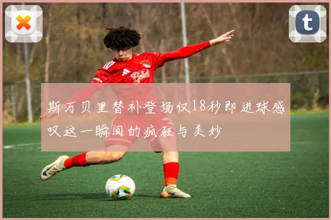 斯万贝里替补登场仅18秒即进球感叹这一瞬间的疯狂与美妙