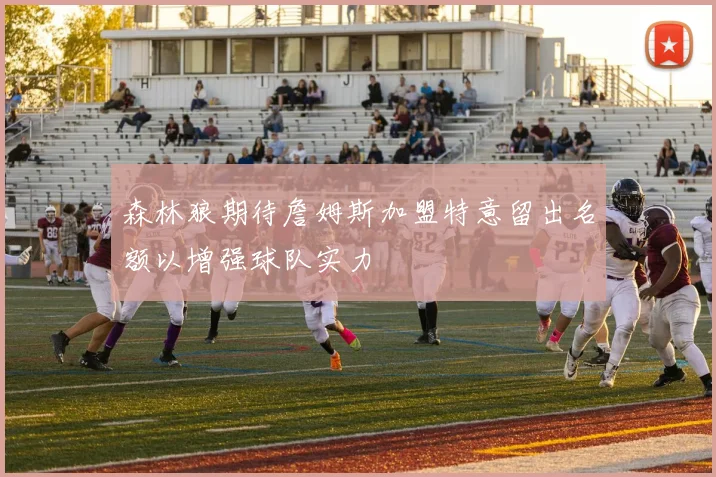 森林狼期待詹姆斯加盟特意留出名额以增强球队实力